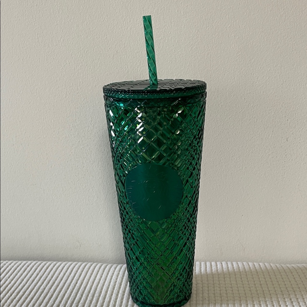 Emerald Green Textured Starbucks Tumbler 24 oz.